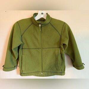 L.L. Bean Olive Fleece Jacket